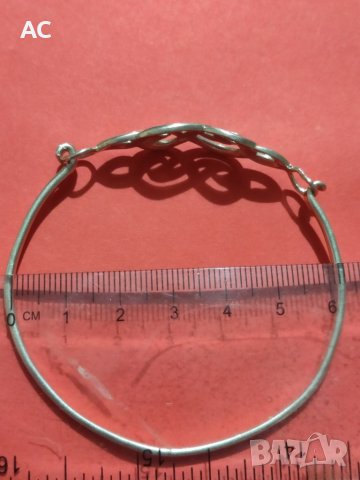 Стара сребърна гривна , снимка 4 - Антикварни и старинни предмети - 39247609