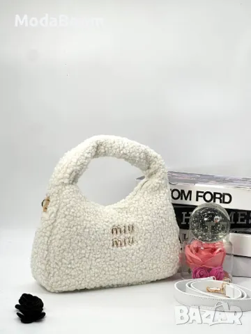 Miu Miu дамски плюшени чанти Различни цветове , снимка 3 - Чанти - 48618064
