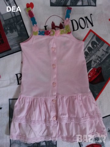 Розова рокля 98см+Барби пояс-5лв.ПРОМО, снимка 4 - Детски рокли и поли - 39568732