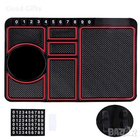 Мултифункционална Противоплъзгаща Подложка за Табло 4-в-1 със Стойка за Телефон, снимка 5 - Аксесоари и консумативи - 53368117