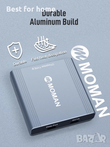 Moman 3-в-1 Четец за карти – CFexpress Type A/B и SD, USB 3.1 Gen 2 (10Gbps), снимка 8 - USB кабели - 53275892