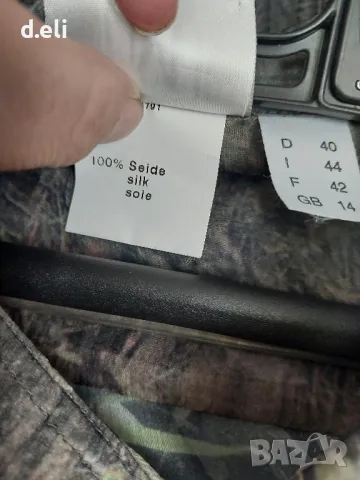 MADELINE Size L 100% Коприна. Дълга риза, снимка 6 - Ризи - 50056550