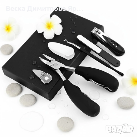 Професионален комплект за поддръжка на нокти – 5 части от неръждаема стомана