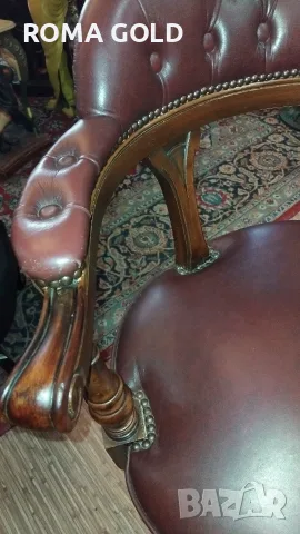 Честърфийлд стол, снимка 6 - Столове - 55720530