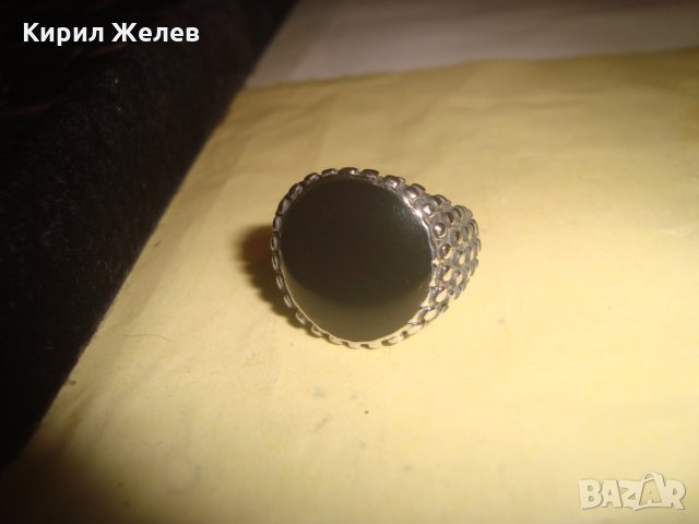 МАСИВЕН НОВ МОДЕН ПРЪСТЕН от БЛАГОРОДНА МАРКИРАНА СТОМАНА МНОГО КРАСИВ и ОРИГИНАЛЕН ДИЗАЙН 6734, снимка 5 - Пръстени - 34339483