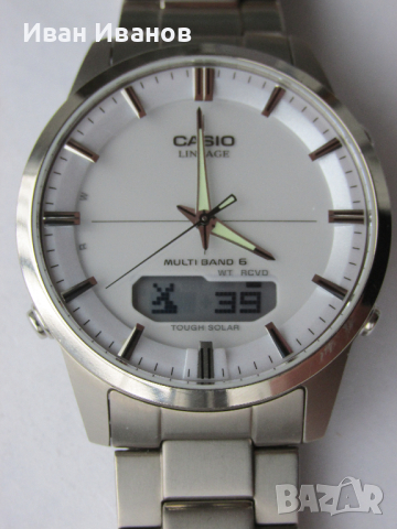 Casio LCW-M170T LINEAGE MULTI BAND 6 TITANIUM Касио титаниев ръчен часовник, снимка 2 - Мъжки - 44673493