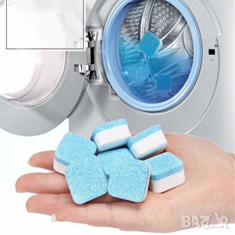 Почистващи таблетки за пералня 12бр. Стерилизиращи + активен ензим, снимка 5 - Препарати за почистване - 36006796
