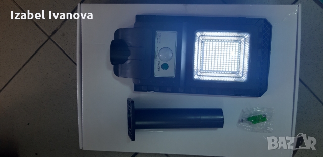 Промоция !!! Соларен прожектор със сензор и стойка 115 W, снимка 1 - Прожектори - 36059947