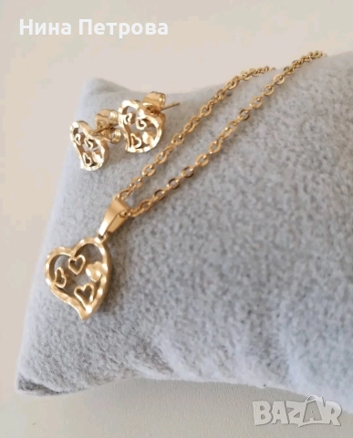 Колие и обеци от медицинска стомана 