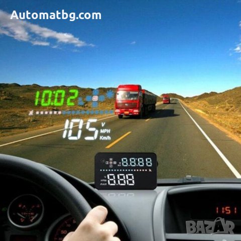 Хед-ъп дисплей Automat, С GPS, Head Up Display, А 3, Проектор предно стъкло, снимка 5 - Аксесоари и консумативи - 33774203
