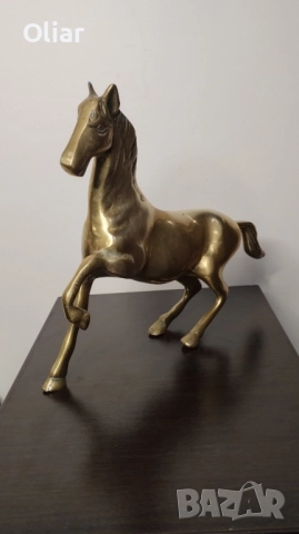 Много красива статуетка на кон от бронз. , снимка 4 - Статуетки - 52407490