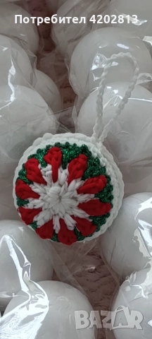 Ръчно изработени Коледни играчки , снимка 13 - Декорация за дома - 52384441