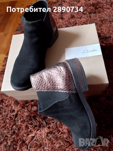 Чудни Ботички на Clarks, снимка 2 - Дамски боти - 52430536