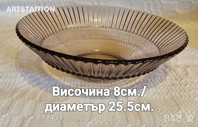 Стъклена фруктиера
, снимка 1