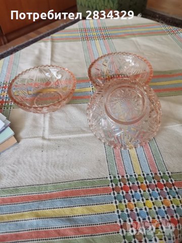 кристални купички за ядки , снимка 2 - Прибори за хранене, готвене и сервиране - 42445348