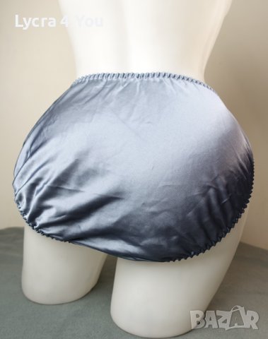 S/M сиви сатенени бикини с дантела отпред, снимка 9 - Бельо - 44447063