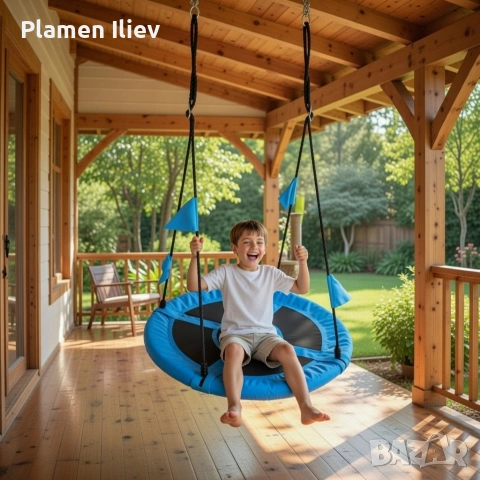 Люлка "Щъркелово гнездо" — здрава, удобна и подходяща за деца и възрастни до 150 кг, снимка 2 - Градински мебели, декорация  - 53344936