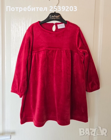 Детска Коледна рокля 18-24 месеца , снимка 6 - Бебешки рокли - 52397640