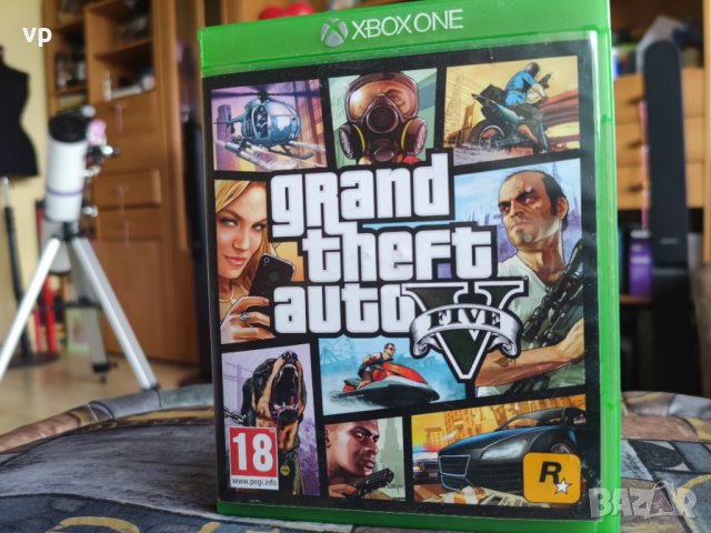 Игра GTA V за Xbox Series X, X BOX One S, X-BOX One X мултиплейър Grand Theft Auto V Диск ГТА 5 ЕКС 