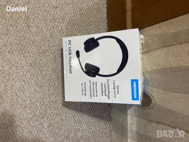 Хедсет / слушалки Medion LIFE E83265 – USB, Микрофон, Меки амбушюри