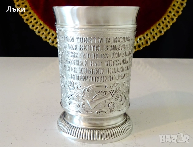 Калаена чаша за вино серия Lindenwirtin,любовна песен. , снимка 5 - Антикварни и старинни предмети - 51593270