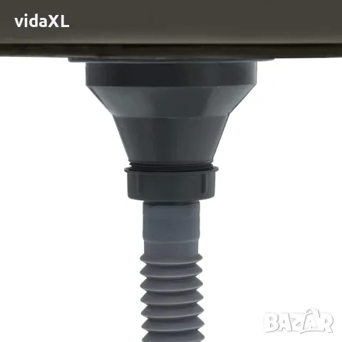 vidaXL Ръчно изработена кухненска мивка, черна, неръждаема стомана, снимка 8 - Мивки - 56147702