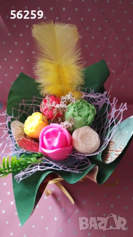 Букети от глицеринови цветя, снимка 5 - Други - 53193342