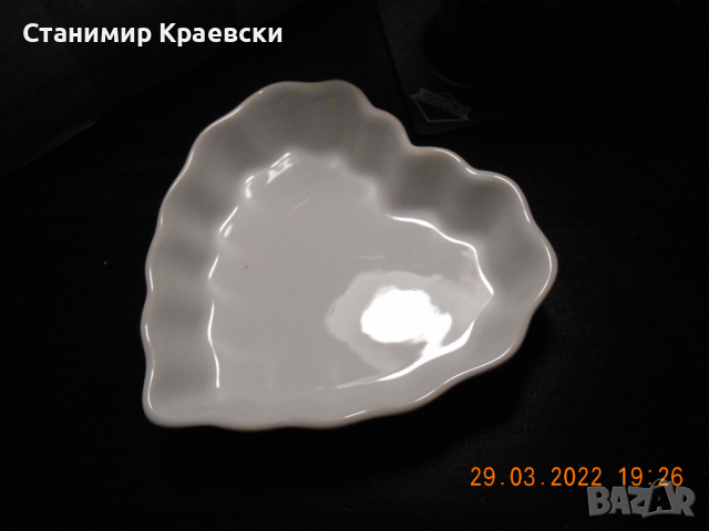 Creme Brulee Set 7 - 6 white porcelain hearts and burner, снимка 5 - Други - 36299867