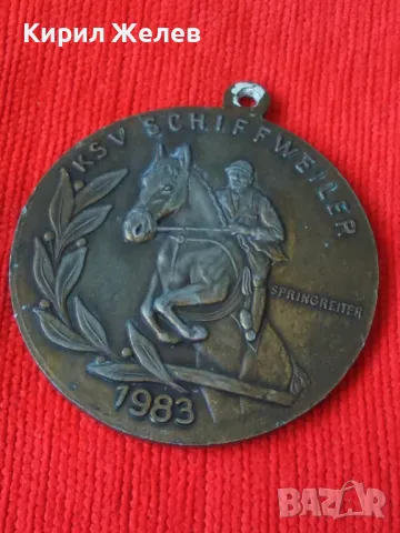 КОННИ СПОРТОВЕ ФРЕНСКИ МЕДАЛ 1983г. ОЛИМПИАДА ПАРИЖ 1924г. 5148, снимка 9 - Колекции - 30877187