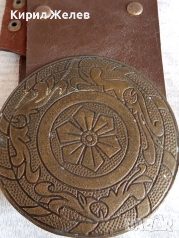 Дамски кожен колан с капси красива катарама тока интересен модел 22922, снимка 2 - Колани - 51893245