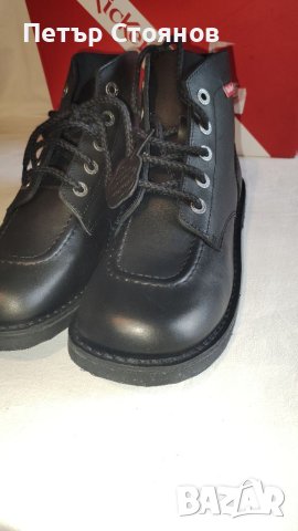 Здрави мъжки боти от естествена кожа KicKers №42, снимка 3 - Мъжки боти - 41863921