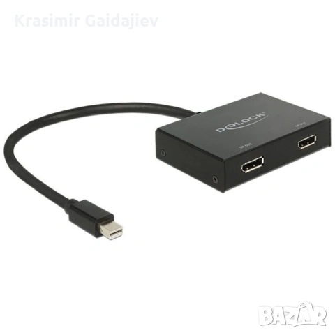 Разклонител Mini DisplayPort 1.2 (Thunderbolt) към 2 DisplayPort 4K