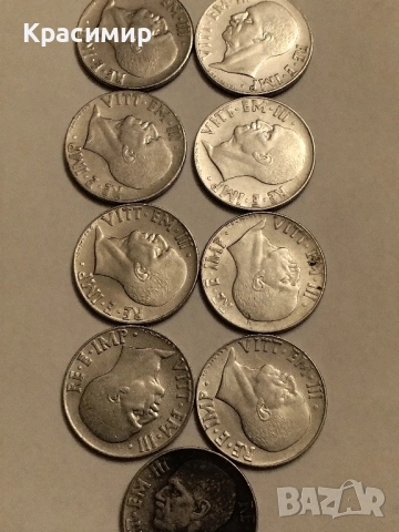 Монети Италия 20 Чентесими 1940-1941 г., снимка 3 - Нумизматика и бонистика - 51852426