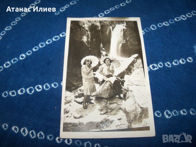 Стара картичка-снимка жени с чадъри, снимка 3 - Други ценни предмети - 34609391