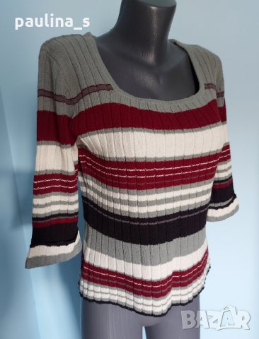 Дамска еластична блуза тип пуловер "Greenvillage" / голям размер 