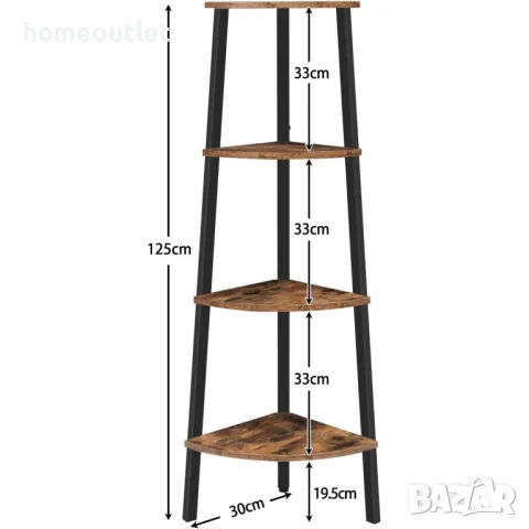 ПРОМОЦИЯ Ъглов стелаж с многофункционално приложение BF41CJ01, снимка 5 - Стелажи и щандове - 49302903