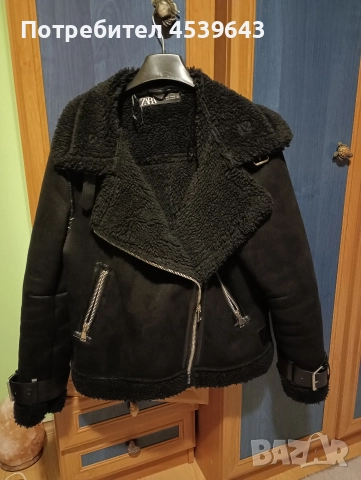 Зимно дамско яке кожух на ZARA размер S, снимка 12 - Якета - 52859251