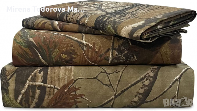 Realtree AP Percale Sheet Set 137см x 191см чаршафи, снимка 2 - Други - 36115348