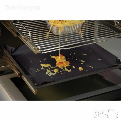 Протектор за фурна NoStik, 40x50см,  до 260°, Ролка, черен, в кутия, снимка 5 - Фолия, протектори - 50436104