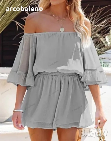 Дамски свободен къс гащеризон, 7цвята, снимка 9 - Гащеризони - 40270963