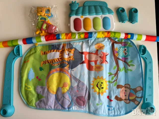 НОВА! Активна детска гимнастика с музика (синя), снимка 2 - Музикални играчки - 53485056