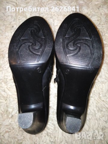 Дамски черни обувки Нови 39 номер , снимка 3 - Дамски ежедневни обувки - 28685339
