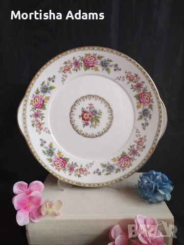 Винтидж английско плато- костен порцелан 