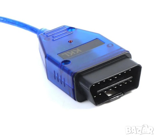 Диагностичен Кабел VAG COM 409.1 KKL Адаптер OBD2 USB Интерфейс CH340 Чип +Приложен Диск със Софтуер, снимка 4 - Кабели и адаптери - 44714252