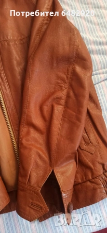 Кожено яке, снимка 6 - Якета - 53093589