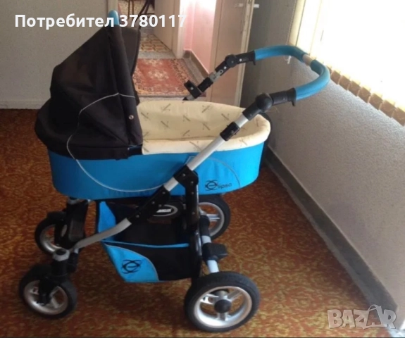 БЕБЕШКА КОЛИЧКА - Elipso, 3в1, Олекотен Алуминий, снимка 5 - Детски колички - 51730573