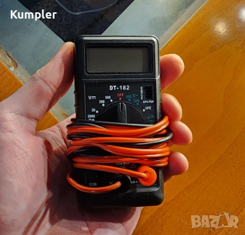 Мини мултицет DT-182 с щипки – компактен и лек, снимка 2 - Друга електроника - 52952667