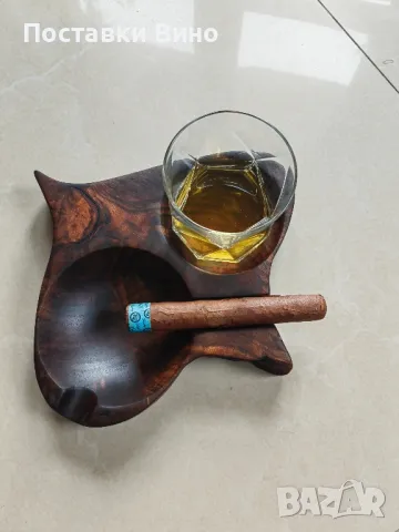 Арт пепелник за пури с място за чаша, снимка 5 - Декорация за дома - 50400001