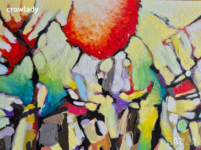 Иван Яхнаджиев Градски пейзаж 2025г маслени бои платно №20, снимка 4 - Картини - 51720372