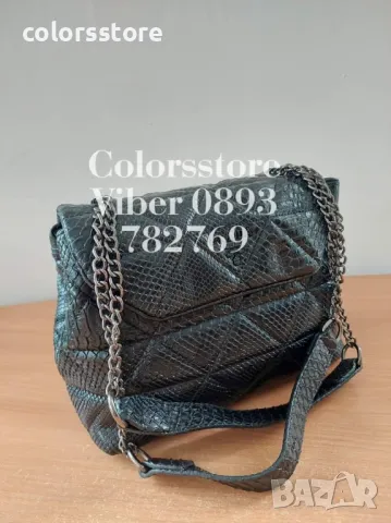 Луксозна Черна чанта код SG511te, снимка 3 - Чанти - 48010404